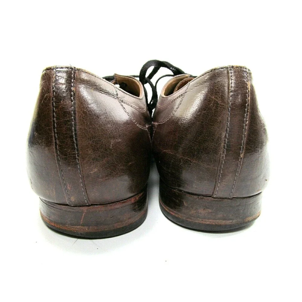Gotthard Classic Lace Up Brown Leather Vintage Shoes Mens Size US 10
